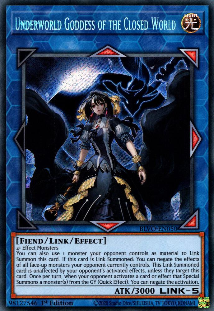 Underworld Goddess of the Closed World BLVO-EN050 card from Blazing Vortex