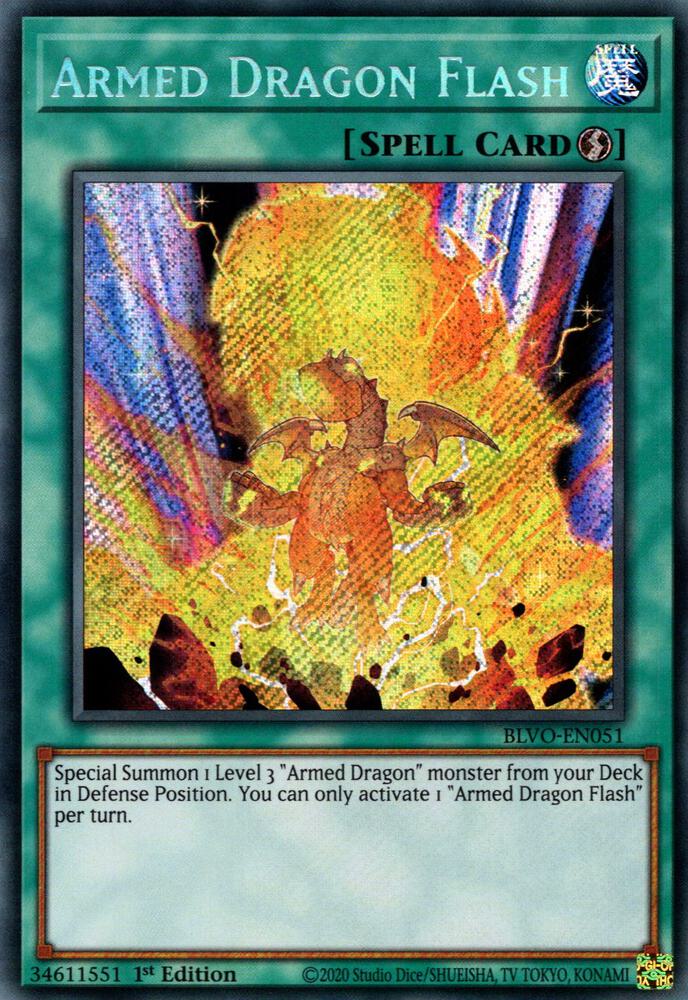 Armed Dragon Flash BLVO-EN051 card from Blazing Vortex