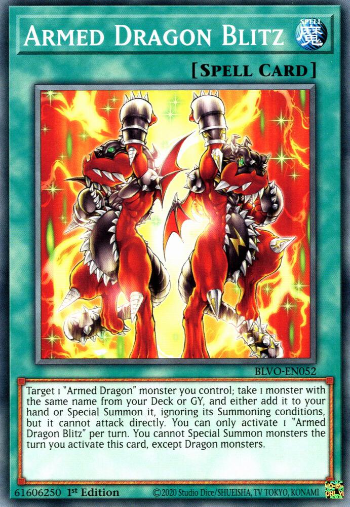 Armed Dragon Blitz BLVO-EN052 card from Blazing Vortex