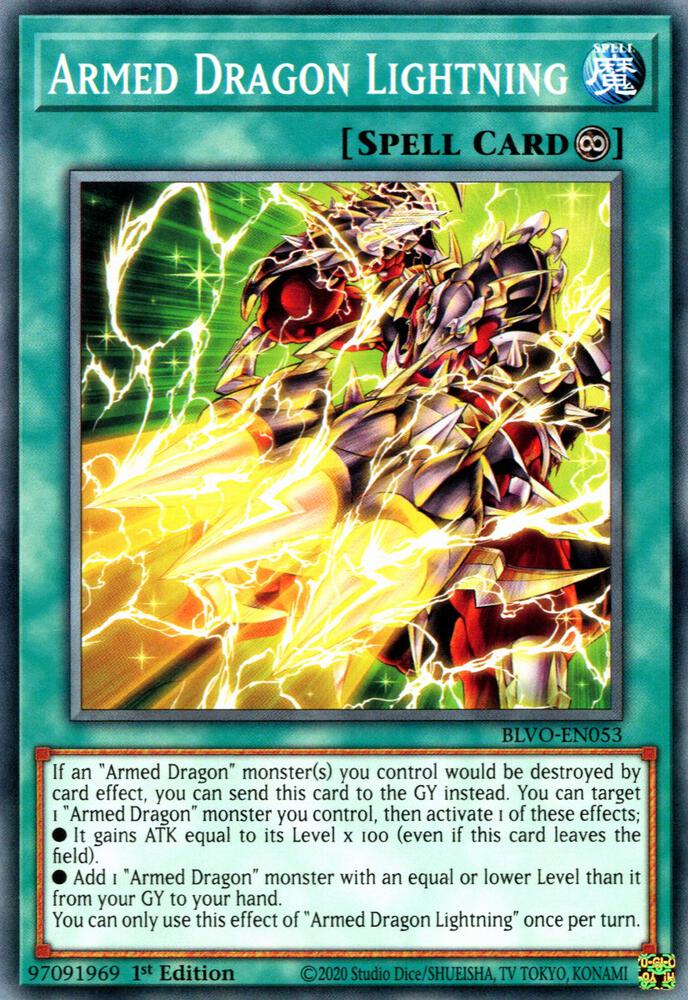 Armed Dragon Lightning BLVO-EN053 card from Blazing Vortex