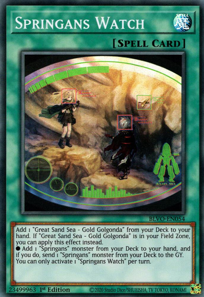 Springans Watch BLVO-EN054 card from Blazing Vortex