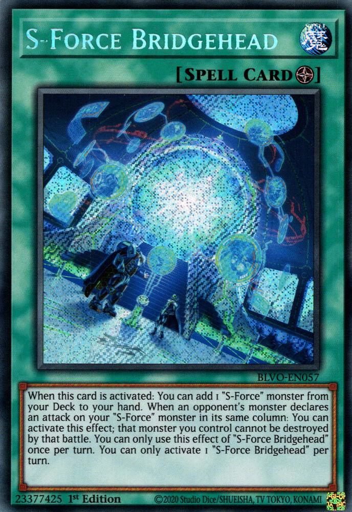 S-Force Bridgehead BLVO-EN057 card from Blazing Vortex