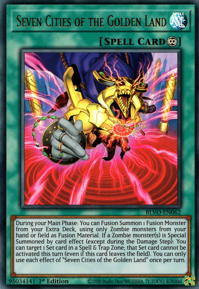 Seven Cities of the Golden Land BLVO-EN062 card from Blazing Vortex