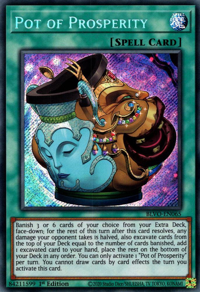 Pot of Prosperity BLVO-EN065 card from Blazing Vortex