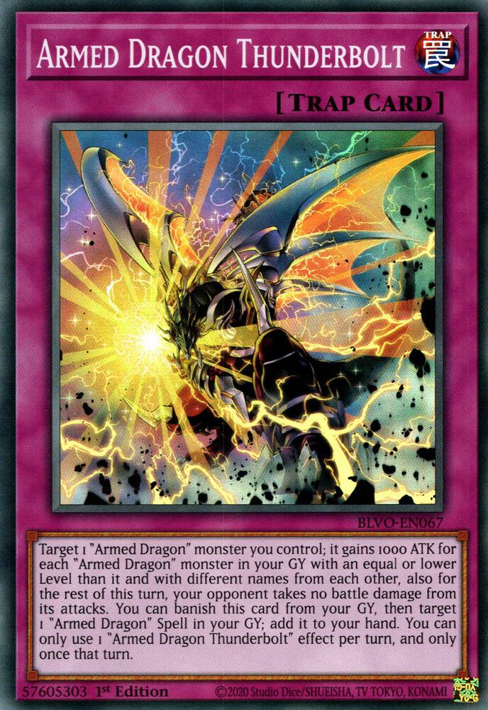 Armed Dragon Thunderbolt BLVO-EN067 card from Blazing Vortex
