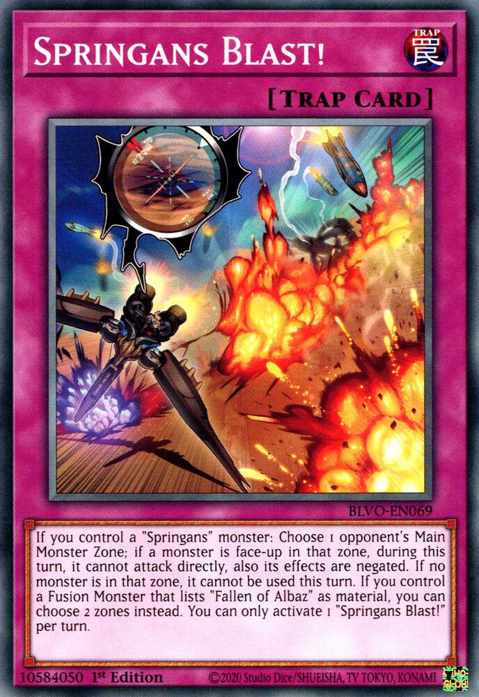 Springans Blast! BLVO-EN069 card from Blazing Vortex