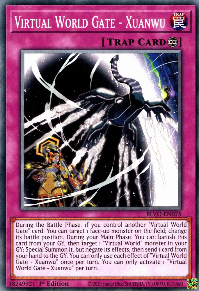 Virtual World Gate - Xuanwu BLVO-EN075 card from Blazing Vortex