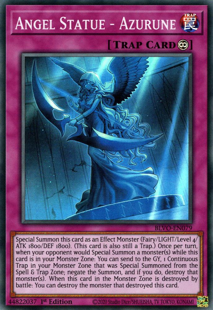 Angel Statue - Azurune BLVO-EN079 card from Blazing Vortex