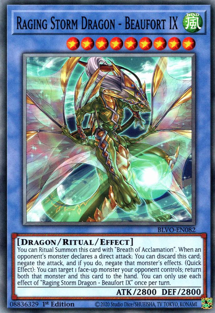 Raging Storm Dragon - Beaufort IX BLVO-EN082 card from Blazing Vortex