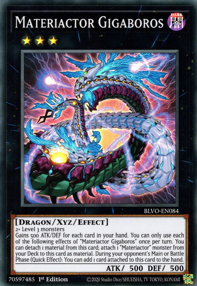 Materiactor Gigaboros BLVO-EN084 card from Blazing Vortex