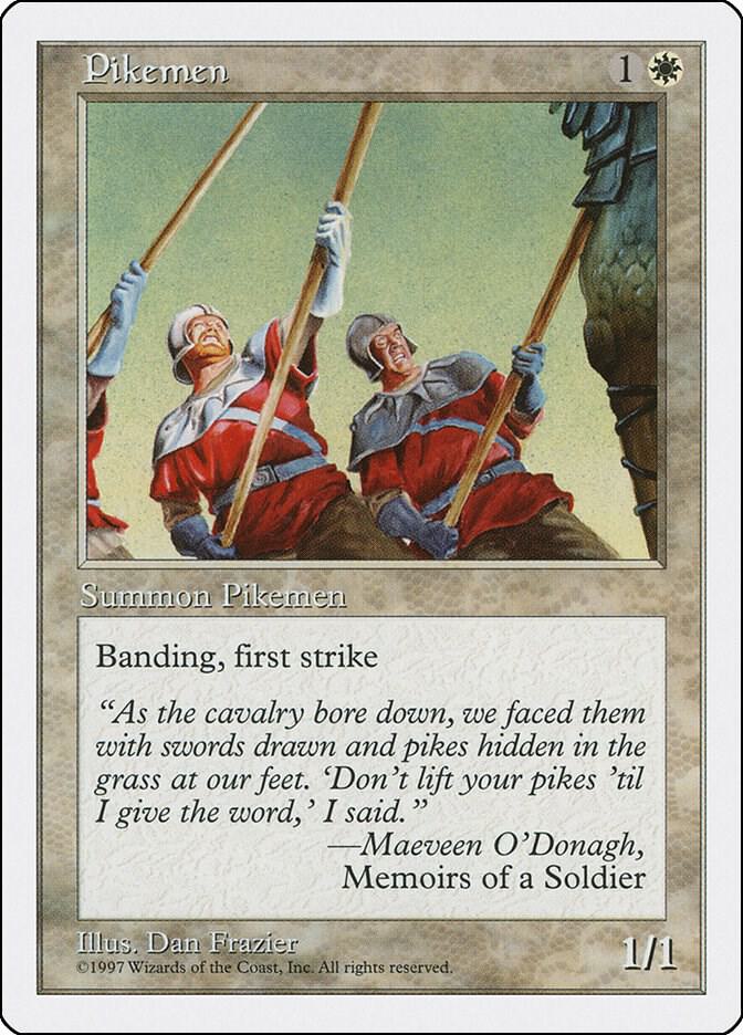 Pikemen card from Fifth Edition