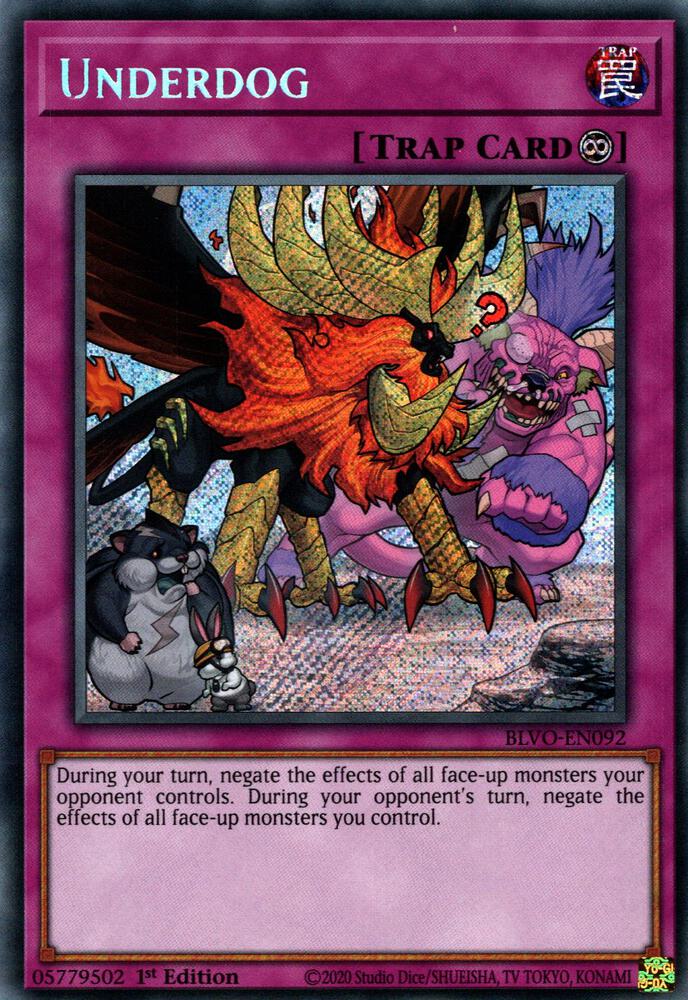 Underdog BLVO-EN092 card from Blazing Vortex