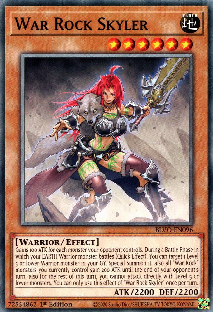 War Rock Skyler BLVO-EN096 card from Blazing Vortex
