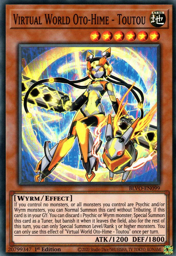 Virtual World Oto-Hime - Toutou BLVO-EN099 card from Blazing Vortex