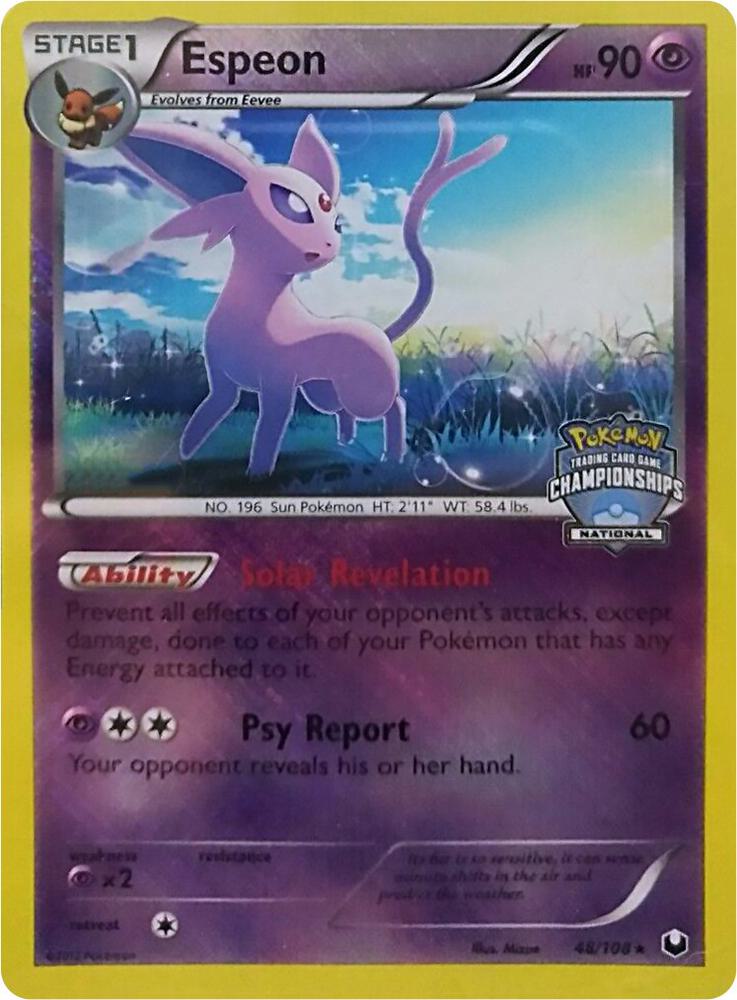 Espeon - 48/108 (National Championships) 048/108 card from League & Championship Cards