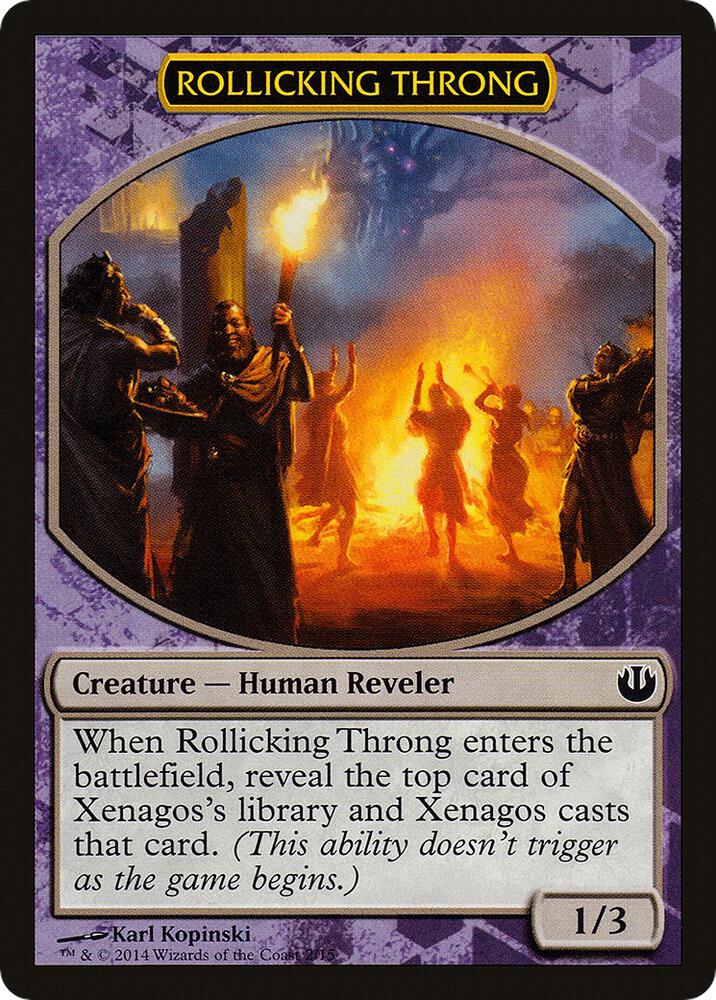 Rollicking Throng 2 card from Hero's Path Promos