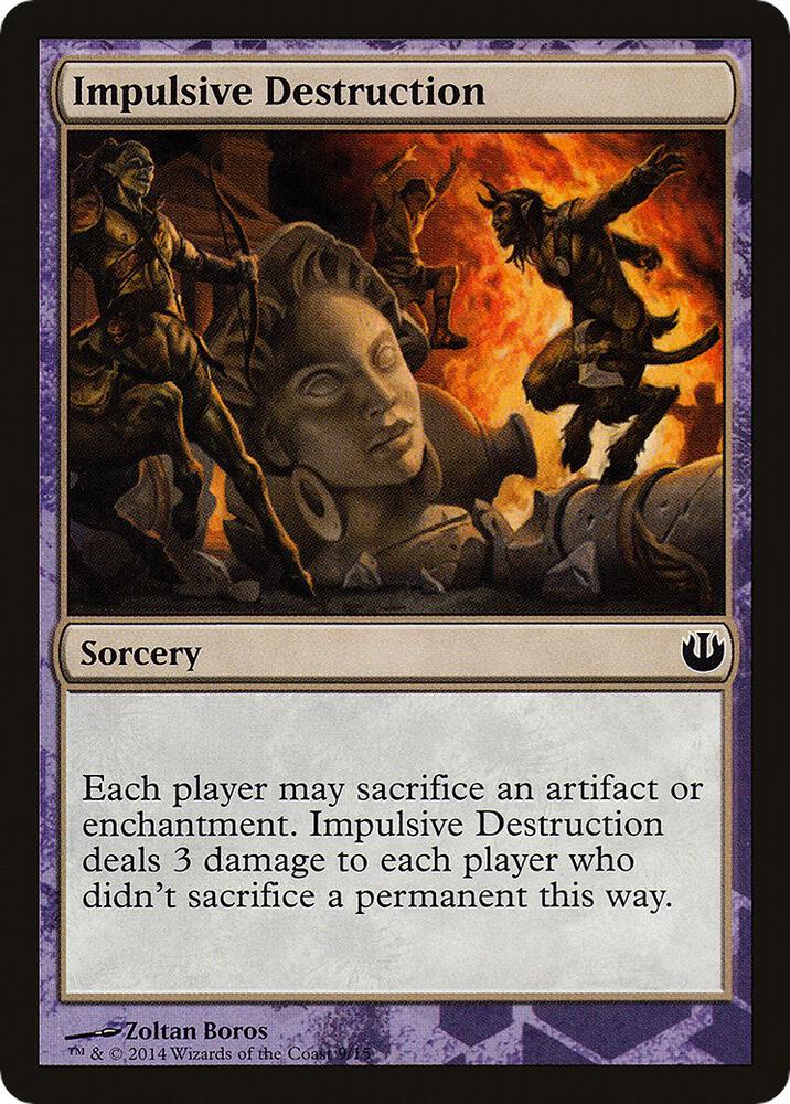 Impulsive Destruction 9 card from Hero's Path Promos