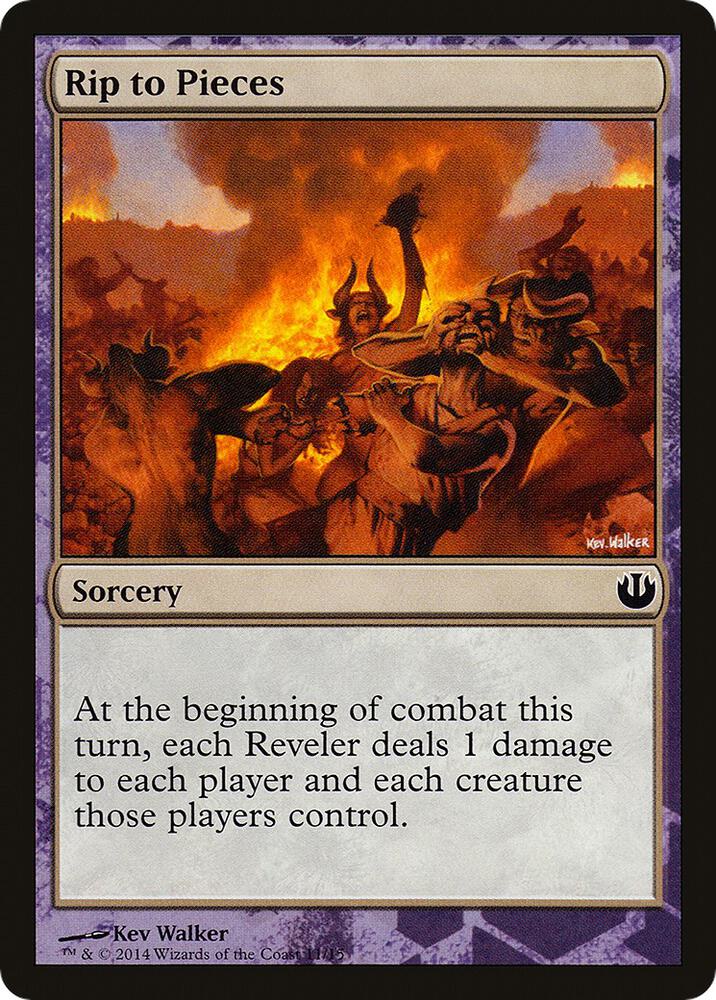 Rip to Pieces 11 card from Hero's Path Promos
