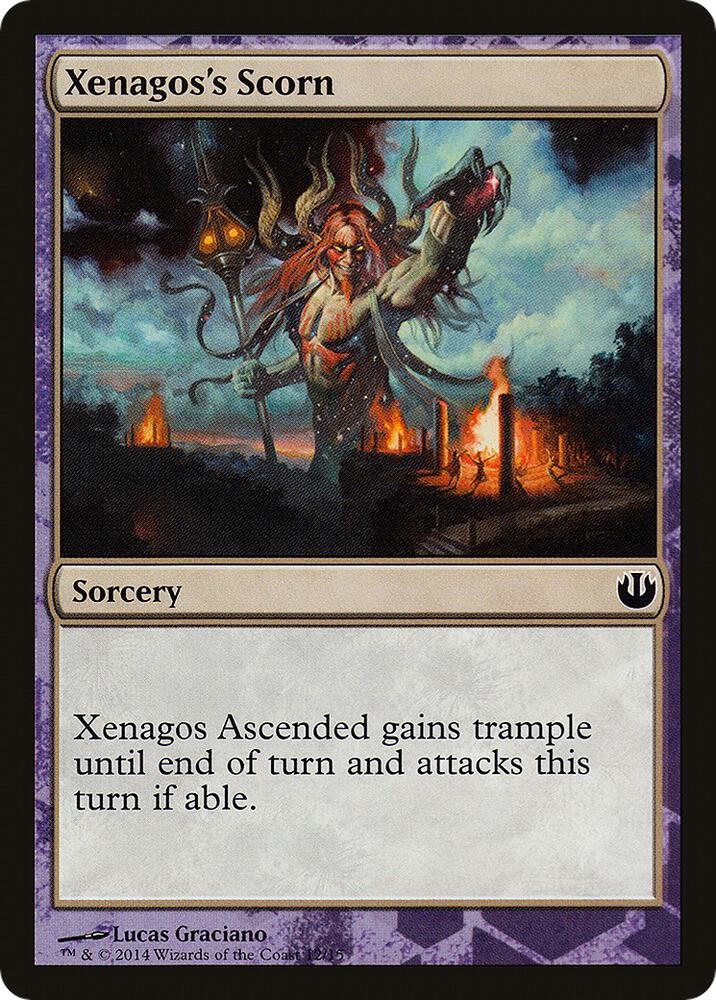 Xenagos's Scorn 12 card from Hero's Path Promos