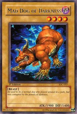 Mad Dog of Darkness IOC-057 card from Invasion of Chaos