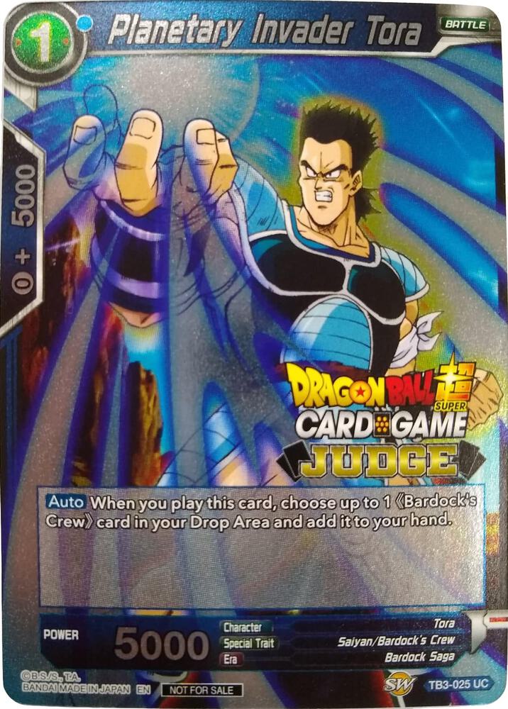 Planetary Invader Tora TB3-025 card from Judge Promotion Cards
