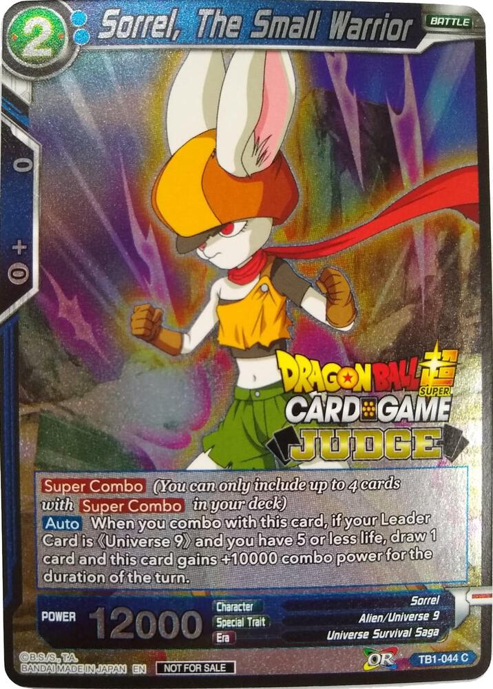 Sorrel, The Small Warrior TB1-044 card from Judge Promotion Cards
