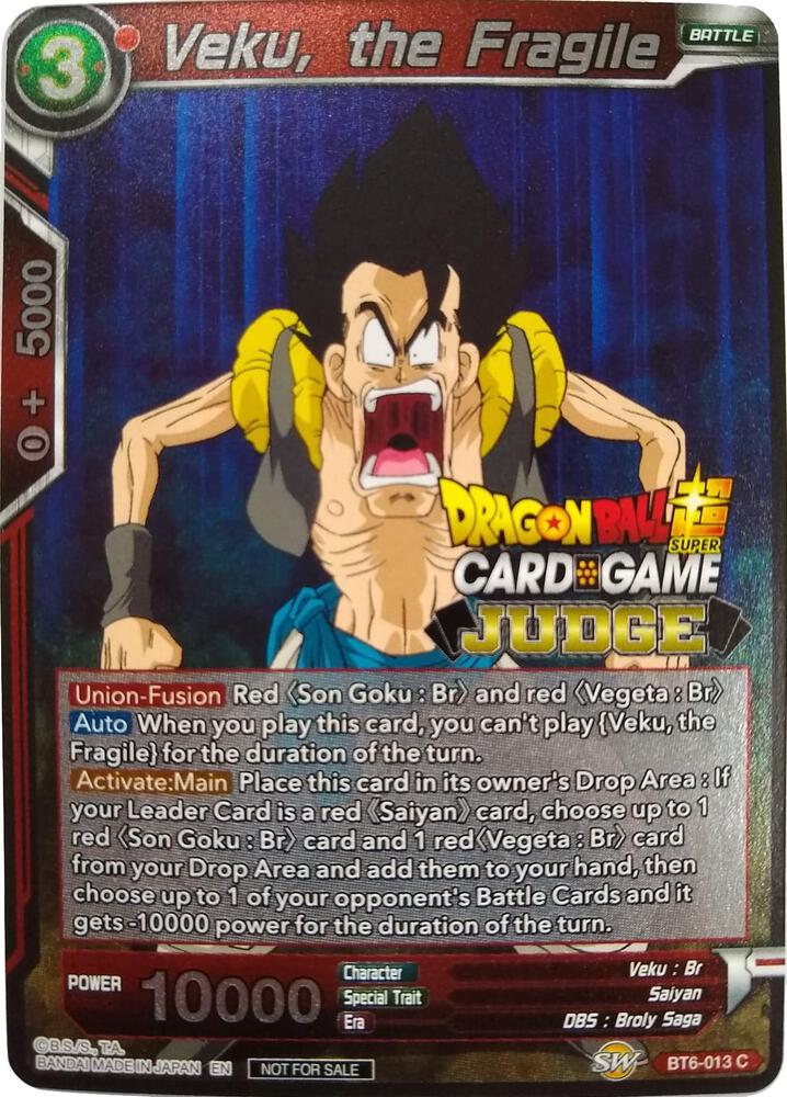 Veku, the Fragile BT6-013 card from Judge Promotion Cards