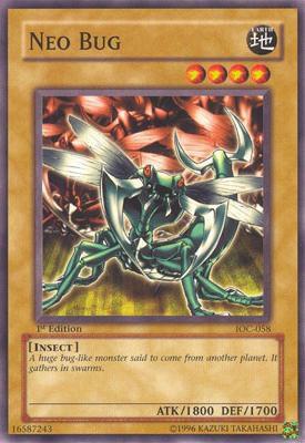 Neo Bug IOC-058 card from Invasion of Chaos