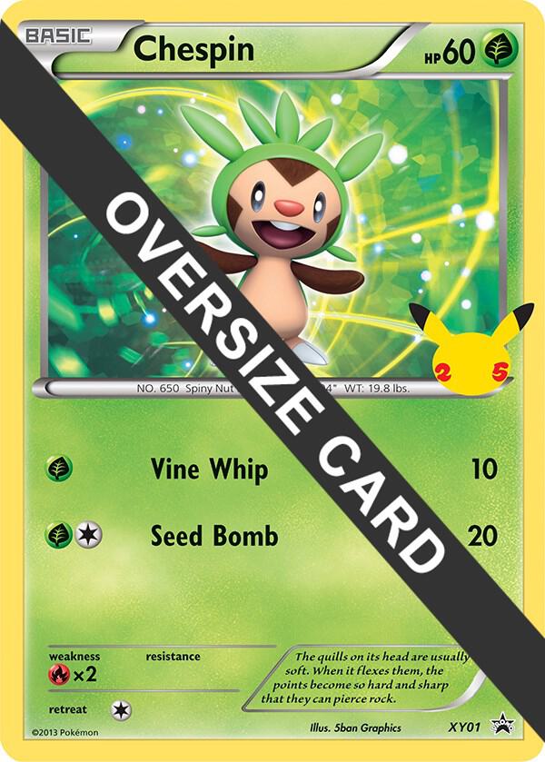 Chespin XY01 card from First Partner Pack