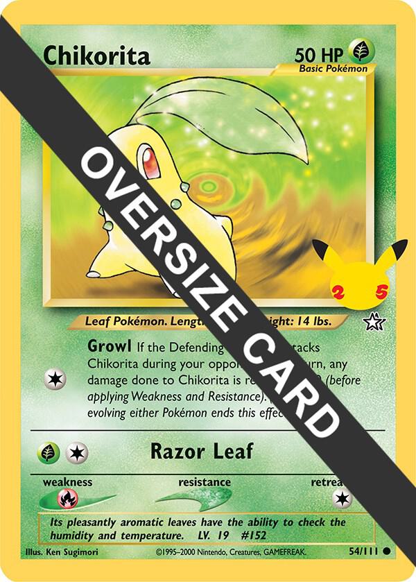 Chikorita 054/111 card from First Partner Pack
