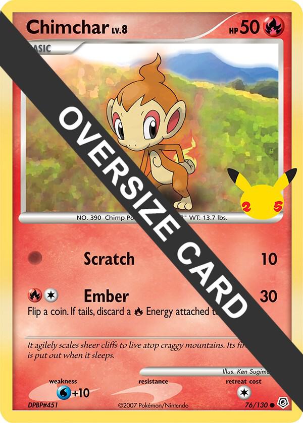 Chimchar 076/130 card from First Partner Pack