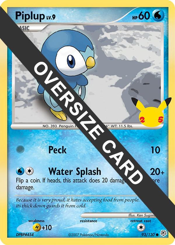 Piplup 093/130 card from First Partner Pack