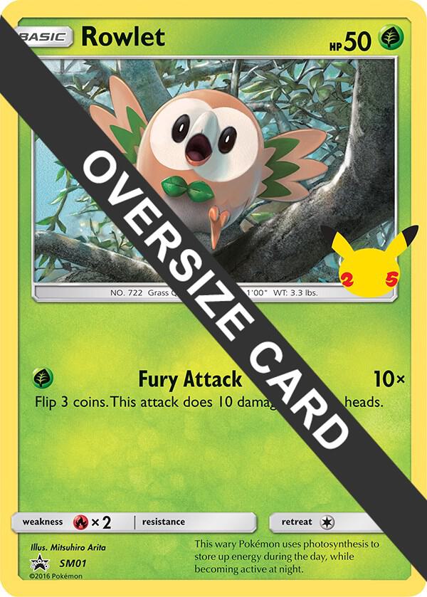 Rowlet SM01 card from First Partner Pack