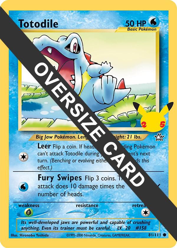 Totodile 081/111 card from First Partner Pack