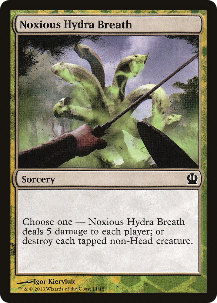 Noxious Hydra Breath 11 card from Hero's Path Promos