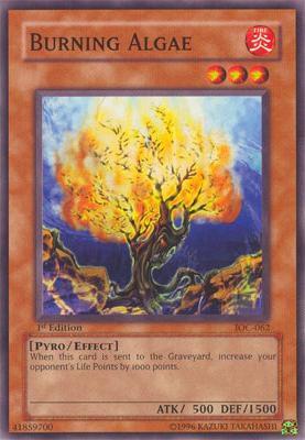 Burning Algae IOC-062 card from Invasion of Chaos