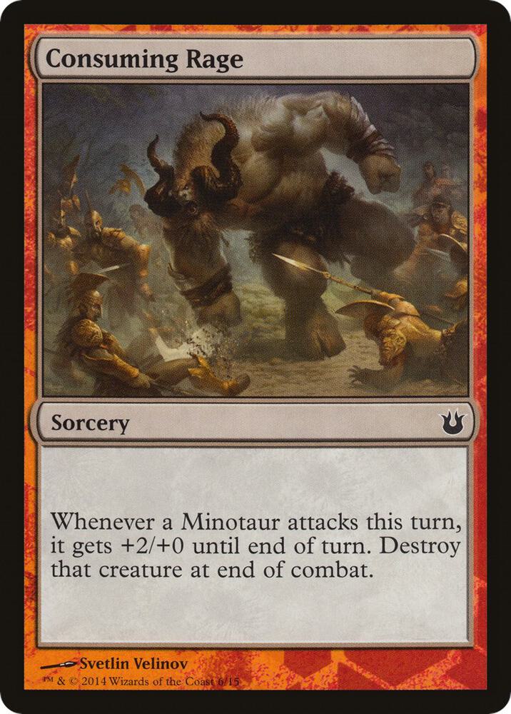 Consuming Rage 6 card from Hero's Path Promos