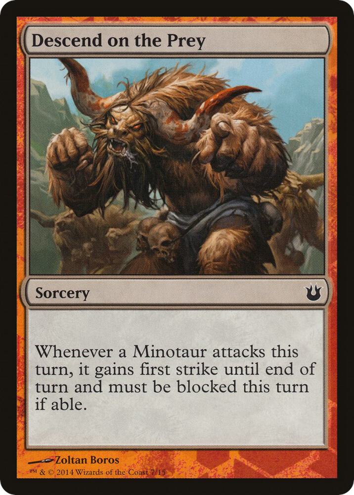 Descend on the Prey 7 card from Hero's Path Promos