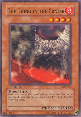 The Thing in the Crater IOC-063 card from Invasion of Chaos