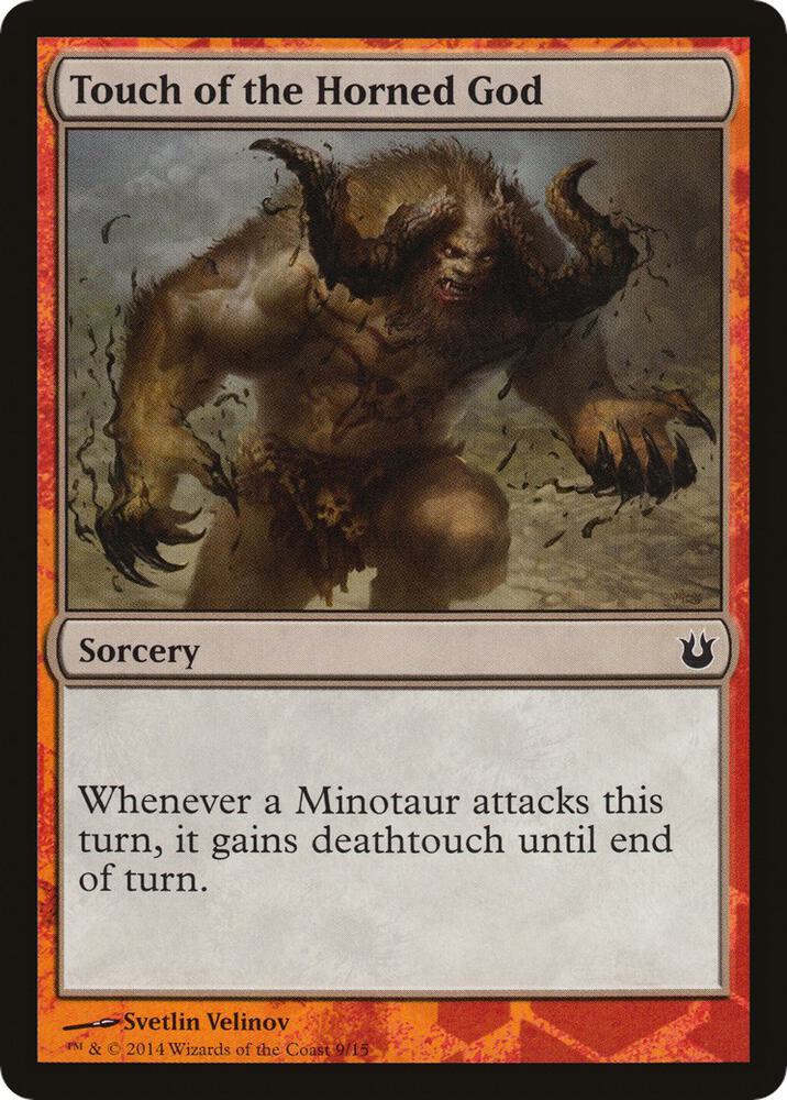 Touch of the Horned God 9 card from Hero's Path Promos