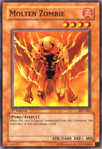 Molten Zombie IOC-064 card from Invasion of Chaos