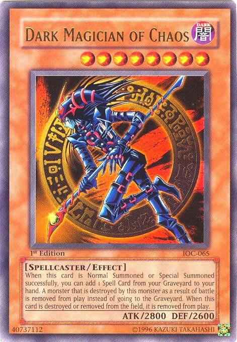 Dark Magician of Chaos IOC-065 card from Invasion of Chaos