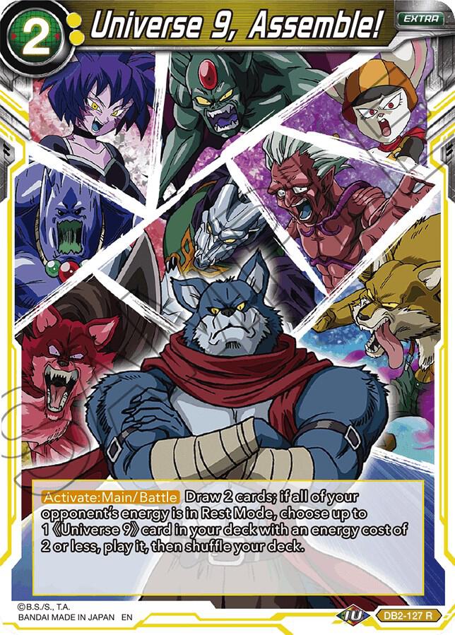 Universe 9, Assemble! (Reprint) DB2-127 card from Battle Evolution Booster