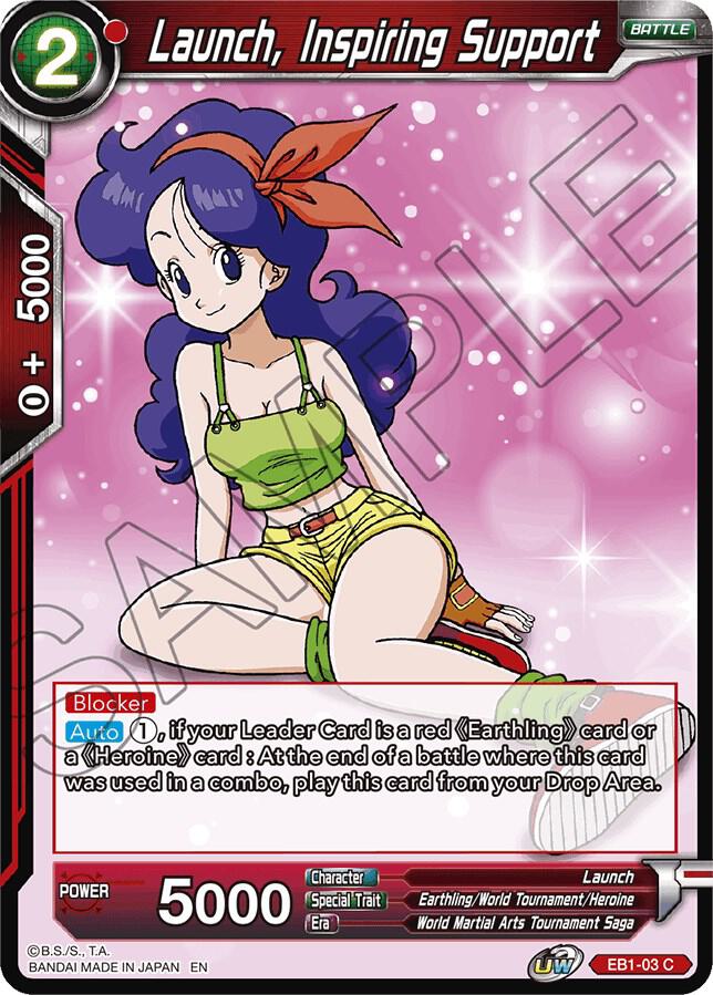 Launch, Inspiring Support EB1-03 card from Battle Evolution Booster