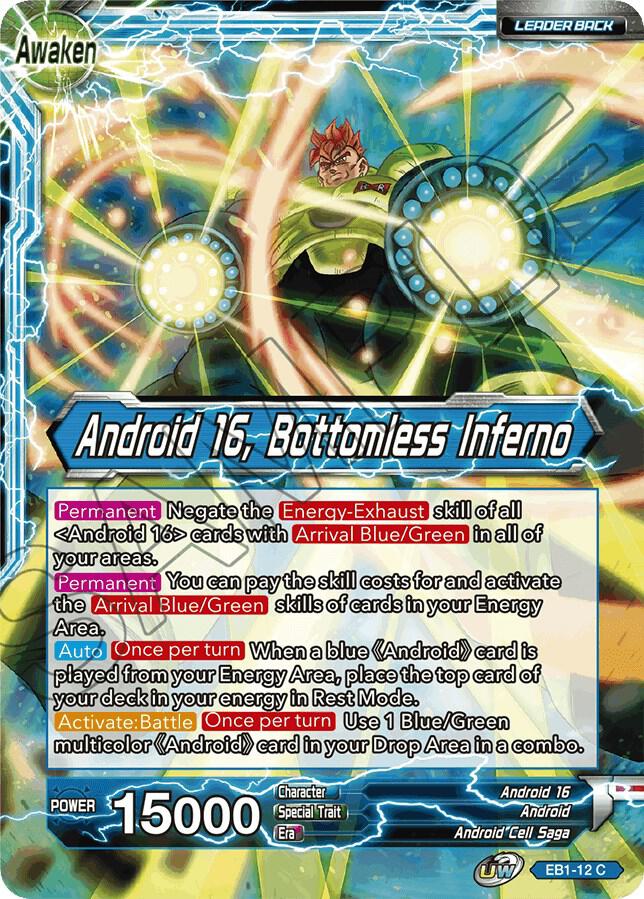 Android 16 // Android 16, Bottomless Inferno EB1-12 card from Battle Evolution Booster