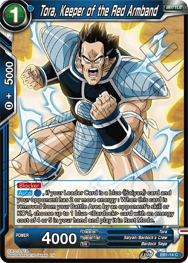 Tora, Keeper of the Red Armband EB1-14 card from Battle Evolution Booster