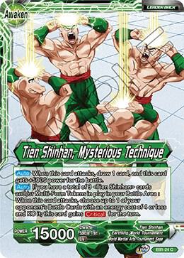 Tien Shinhan // Tien Shinhan, Mysterious Technique EB1-24 card from Battle Evolution Booster