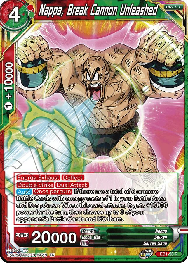 Nappa, Break Cannon Unleashed EB1-58 card from Battle Evolution Booster