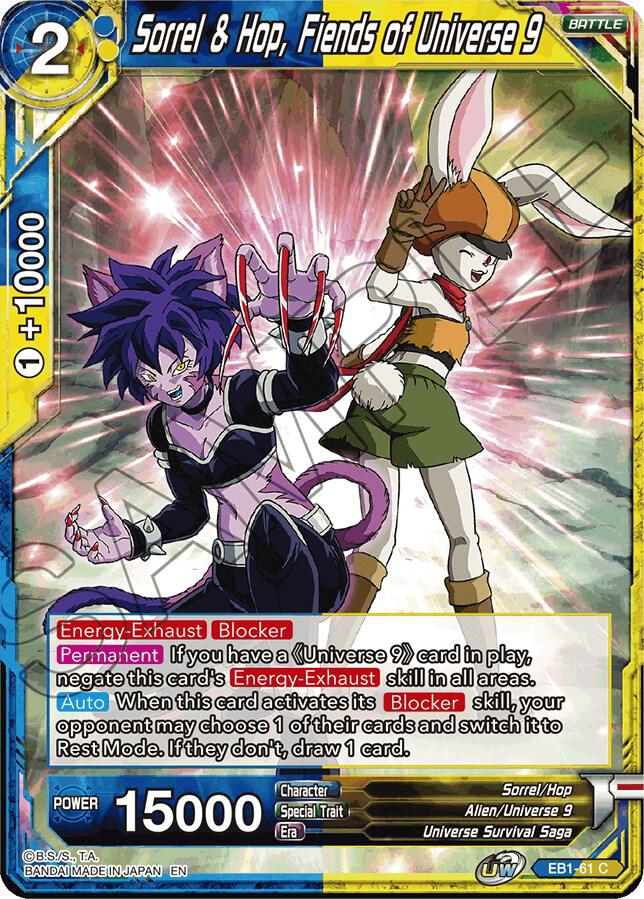 Sorrel & Hop, Fiends of Universe 9 EB1-61 card from Battle Evolution Booster