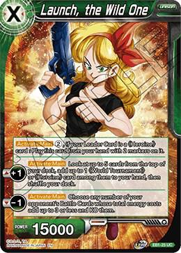 Launch, the Wild One EB1-25 card from Battle Evolution Booster